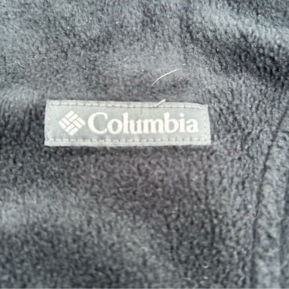 Columbia Black Fleece Full Zip Outerwear Layering Vest Size Small - Picture 2 of 4